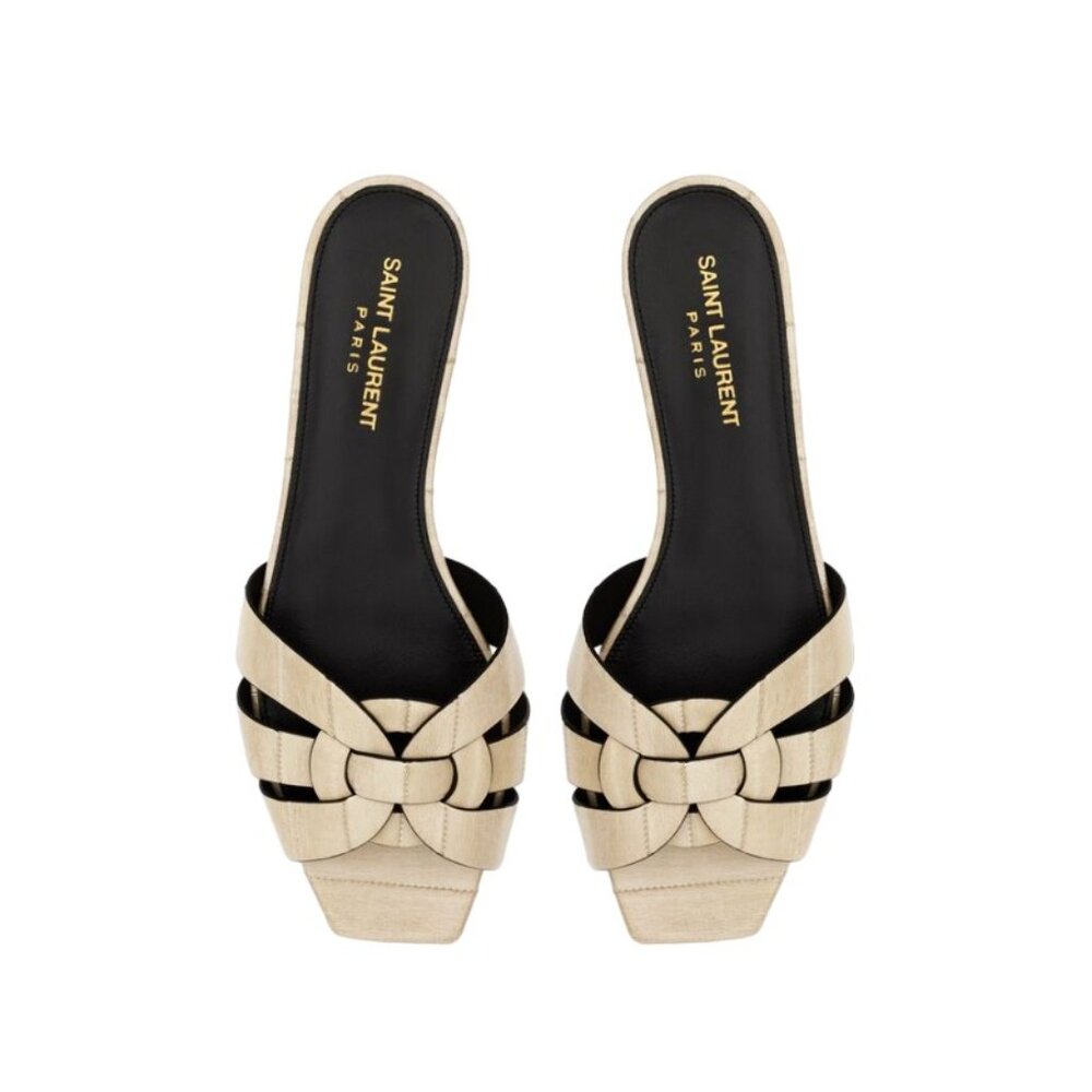 🅢🅞🅛🅓  NWT Saint Laurent Tribute Eel Slide (37)